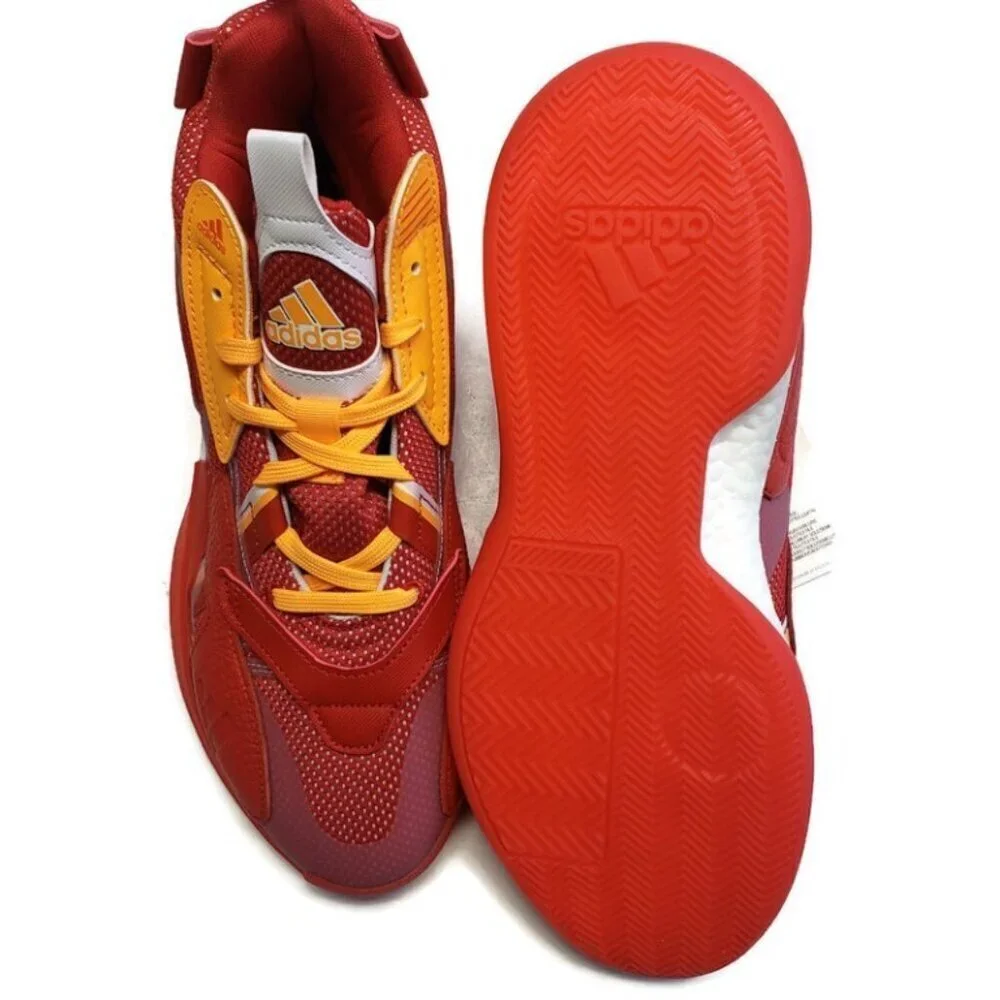 Adidas Zone Boost Mens 10 Atlanta Hawks Basketball Shoes FY0869 Collegiate Red